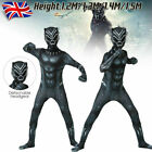 Black Panther Boys Kids Superhero Cosplay Costume Party Fancy Dress Up Outfi