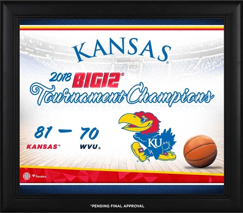 Kansas Jayhawks Framed 15x17 2018 Big 12 Men’s Tournament Champs Collage Cover