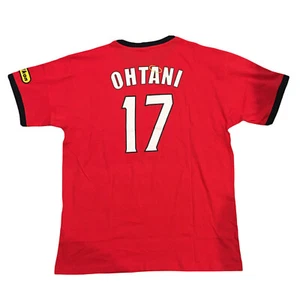 Shohei Ohtani Werbe T-Shirt Gr. XL Neu ohne Etikett Los Angeles Angels Nikon MLB rot - Bild 1 von 6