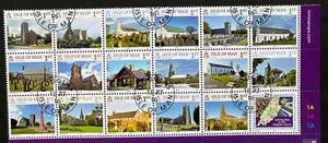 ISLE OF MAN USED CTO STAMP SET 2016 CHURCHES OF THE PARISH WALK SG2118-27 - Picture 1 of 1