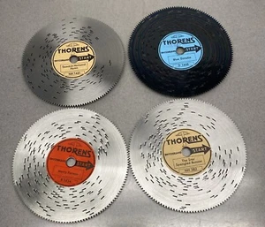 Vintage Thorens Music Box Disc Lot Of 4 Star Spangled Banner - Picture 1 of 8