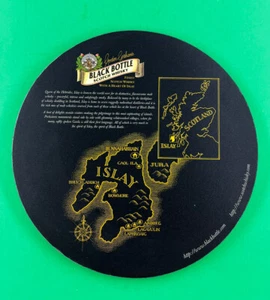 "Mouse Pad para Computadora Whisky Escocés Vintage Black Label Islay Escocia 9" - Imagen 1 de 3