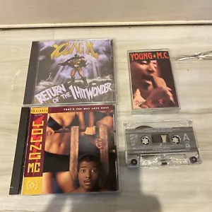 Young MC Cassette & CD LOT - Stone Cold Rhymin Return Of The 1 Hit Wonder Love - Picture 1 of 3