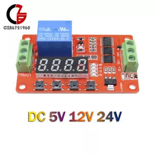 DC 5V/12V/24V Automation Self-lock Relay Delay Cycle Timer Module Multifunction - Picture 1 of 13