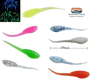 Small Fry Fishing Soft Plastics - 1.75 Inch (40 Pack) Panfish, Crappie, Bluegill - Picture 1 of 40