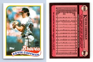 Kevin Coffman - Braves #488 Topps 1989 Baseball Trading Card