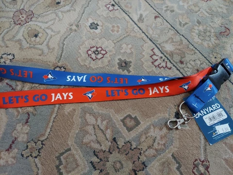 MLB TORONT BLUE JAYS LANYARD KEYCHAIN-Detachable With Clip-ID/Badge Holder - NOS Cover