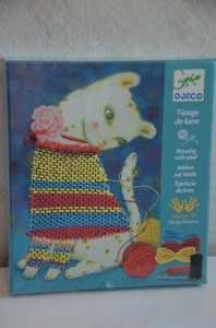 DJECO Weaving with wool kit, Cat with sweater picture, Ages 8-14, Unopened - Picture 1 of 3