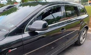 IN CHANNEL RAIN GUARDS FOR AUDI Q7 2016-2026 FRONT AND REAR (4 PIECE SET) - Picture 1 of 5