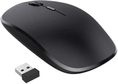 Nulaxy 2.4G Wireless Mouse,Portable  Mouse Mobile Optical Mice with USB Receiver - Image 1 of 4