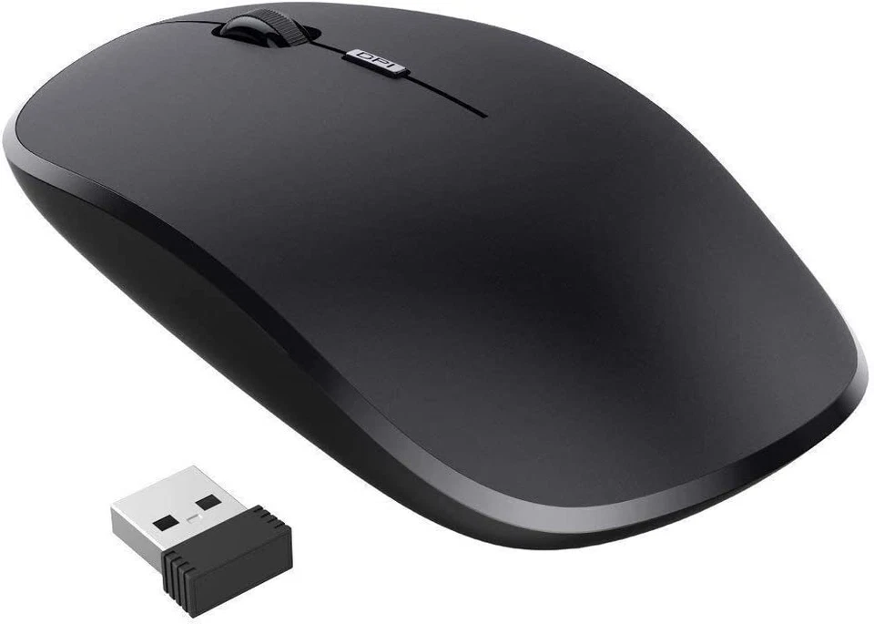 Nulaxy 2.4G Wireless Mouse,Portable  Mouse Mobile Optical Mice with USB Receiver - Image 1 of 4