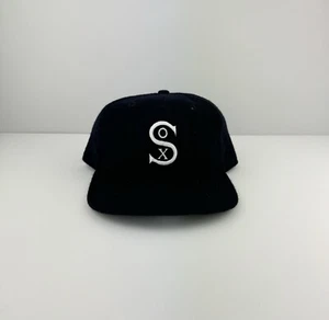RARE! Vtg 90s Chicago White Sox New Era Hat Cooperstown 100% Wool Cloth Sz 7 3/8 - Picture 1 of 9