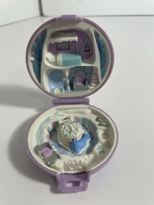 Vtg Polly Pocket Princess Polly's Ice Kingdom Jewel Bluebird 1992 Compact Only - Image 1 of 4