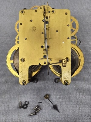 Seth Thomas 69AL Brass Clock Movement - Watchmaker Parts Lot - Image 1 of 4