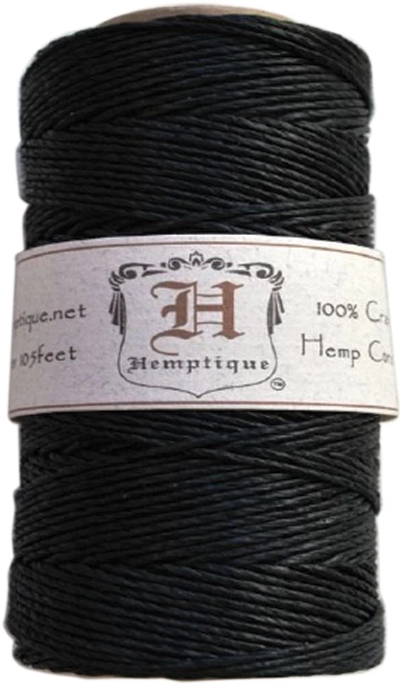 Carrete de cable de cáñamo Hemptique 20 lb 205'-negro Foto 1 de 1