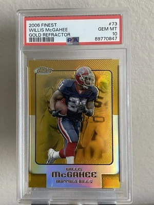 2006 Topps Finest gold refractor - WILLIS McGAHEE /49 - PSA 10, POP 1 - Bills - Image 1 of 2