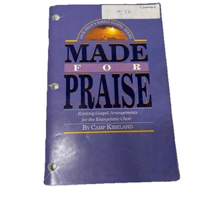 Made for Praise Camp Kirkland Gospel Choir Music Jack Price Sheet Music Book - Picture 1 of 6