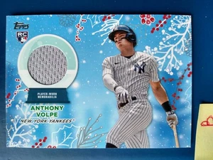 2023 Topps Holiday Relic Jersey Anthony Volpe #RC-AVO Yankees Rookie RC - Picture 1 of 2