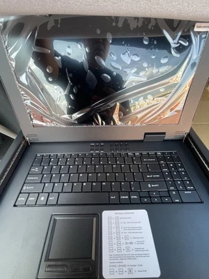 MT-VIKI 15.6" LCD KVM Switch Console 8 port VGA, 1U Rackmount 23.6-31.5' Deepth - Image 1 of 4