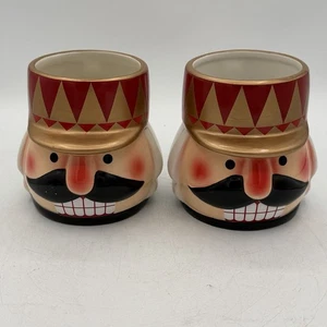 FAO Schwartz Ceramic Christmas Nutcracker Face Mugs Galerie - Picture 1 of 13