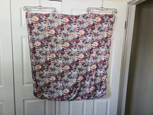 Posh Peanut Country Rose Mint Pink Floral Print Baby Swaddle Blanket OS Girls - Picture 1 of 4