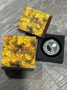 Treasures of Australia Gold Nuggets $1 2010 Proof Silver Crown 1oz Box & COA - Picture 1 of 6