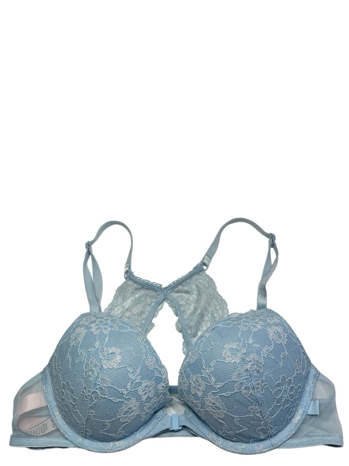 Sujetador Victoria's Secret para mujer 34A azul cierre frontal espalda deportiva encaje inmersión Demi Foto 1 de 4