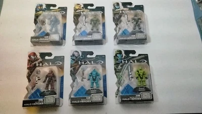 Halo Mega Bloks Halo Heroes Series 1 Set Of 6 Very Rare Figures - Image 1 of 4