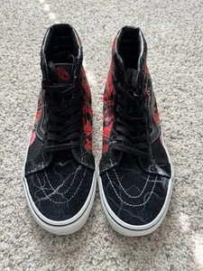 VANS Hi-Top Stranger Things Black/Red Size US Men’s 10.5 - Picture 1 of 7