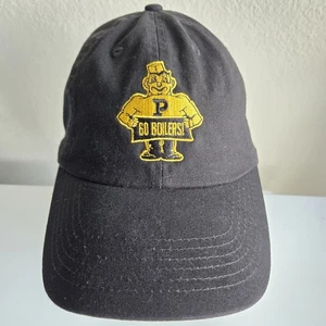 Purdue University Boilermakers Vintage Mascota Sombrero Gorra Ajustable Negro Papá - Imagen 1 de 8