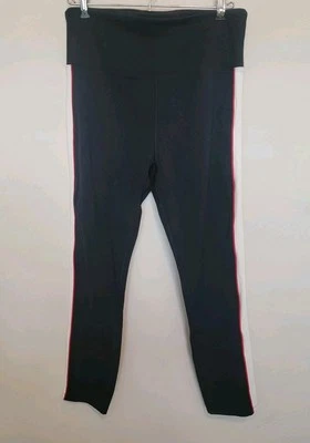 NWT Lou & Grey Womens Striped Cropped Leggings Size Large - Image 1 of 4