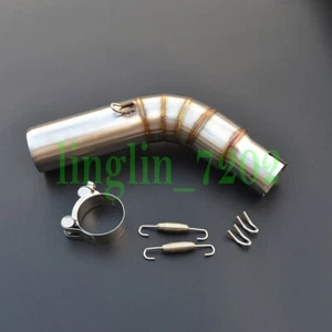 Tubo de escape de enlace medio para Suzuki SV650 SV650X 2016-2020 16 17 18 19 20 - Imagen 1 de 7