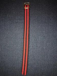 20mm Perlon 1960s Military Regimental Diver Vintage Watch Band-Gold, M0NI-BAGC - Picture 1 of 5