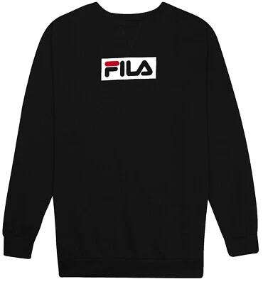 FILA Men's Sweatshirt Long Sleeve French Terry Crew Neck Big & Tall - Image 1 of 3