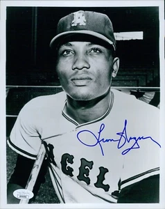 Leon Wagner Los Angeles Angels Signed 8x10 Glossy Photo JSA Authenticated - Picture 1 of 2