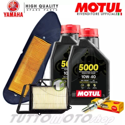 MOTUL - NGK KIT TAGLIANDO YAMAHA X-MAX 250 2007 2008 2009 XMAX X MAX OLIO FILTRI CANDELA