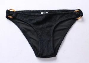 J.Crew Women's Ronnie O-Ring Scrunchie Bikini Bottom CG2 Black Size XS NWT - Picture 1 of 3
