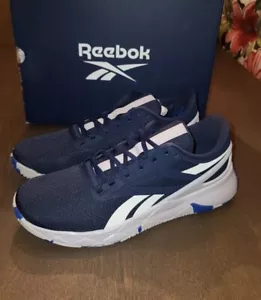 NEW MENS REEBOK NANOFLEX TR NAVY BLUE SHOES SIZE 8.5 - Picture 1 of 8