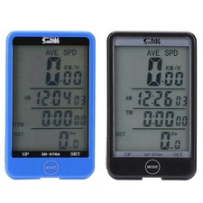 SUNDING Waterproof Wired Bicycle Computer LCD Backlit Bike Odometer Speedometer