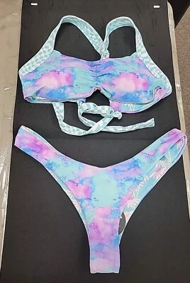 New Moana Bikini Top & Bottom Multicolor Size Large - Image 1 of 4