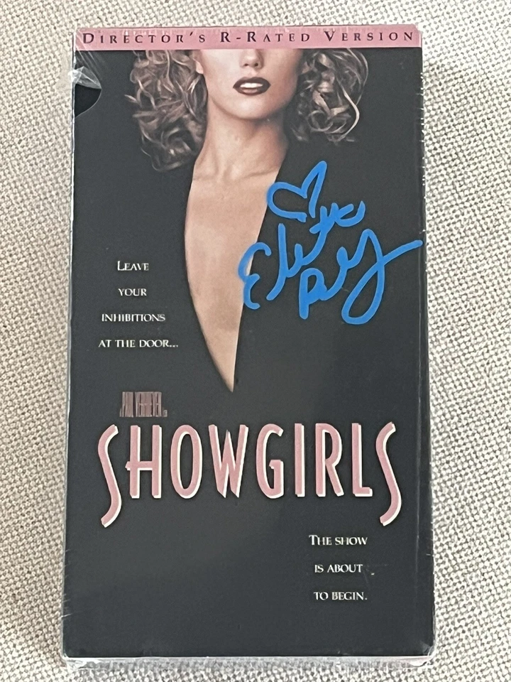 Elizabeth Berkley Autographed 1995 Showgirls Nude Factory Sealed VHS Tape JSA Foto 1 de 4