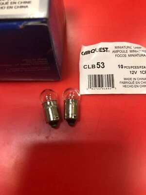 2 LIGHT BULB  WAGNER/CARQUEST LIGHTING  BP53 1 Pair Of 2 Bulbs - Image 1 of 4