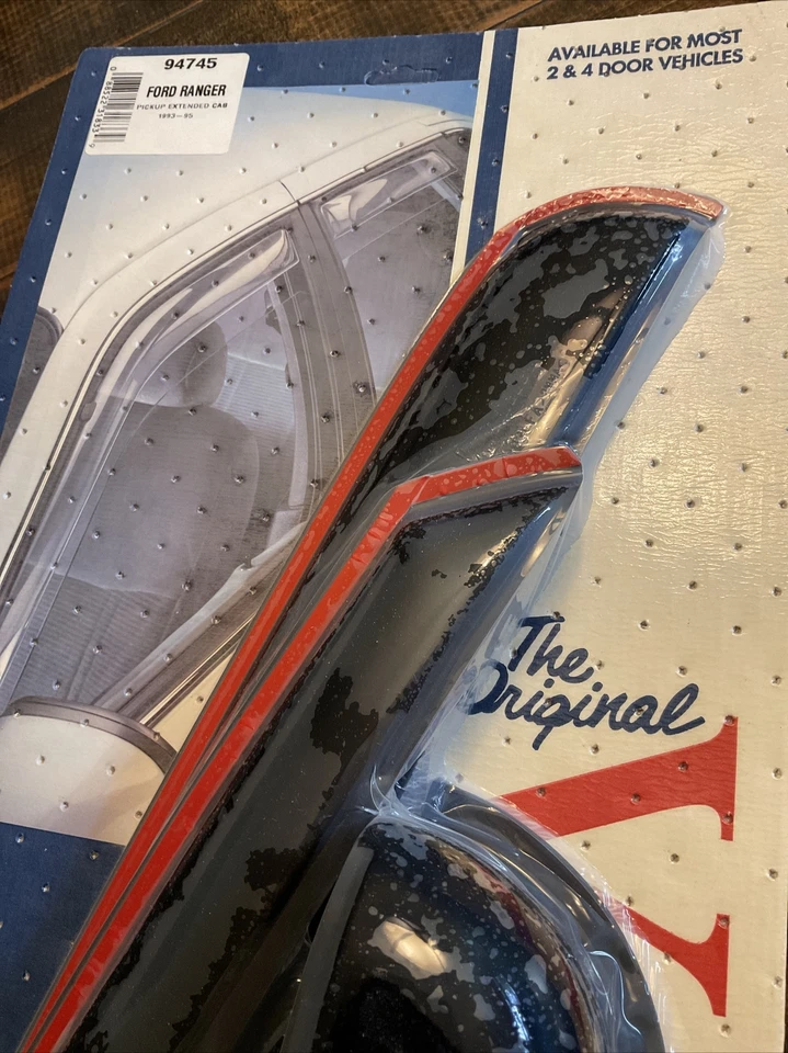 Protectores de lluvia ventana ventilación visera pantalla para Ford Ranger cabina extendida 93-95 NOS Foto 1 de 4