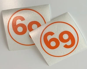 Scooter Stickers, Vespa, Lambretta, 2 Scooter Decals, any colour, Gloss/Matt, 4" - Picture 1 of 9