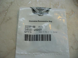 HARLEY DAVIDSON 33208-80 5 SPEED SHIFTER CAM THRUST WASHER .025" 4PCS. - Picture 1 of 2