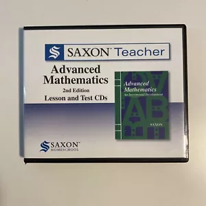 Saxon Math Advanced Mathematics 2 Edition Lesson and Test CDS Like New - Picture 1 of 6
