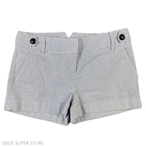 Express Blue White Striped Seersucker Bermuda Chino 2” Inseam Shorts Size 2 - 30 - Picture 1 of 3