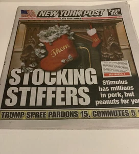 Giornale New York Post 23 dicembre 2020 - Foto 1 di 5