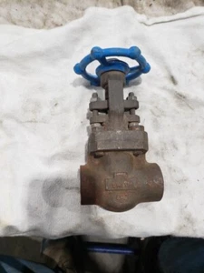 SMITH 08000000U Gate Valve 1" Class 800 A105N Forged Steel A105N 185BRA 1975 - Picture 1 of 6