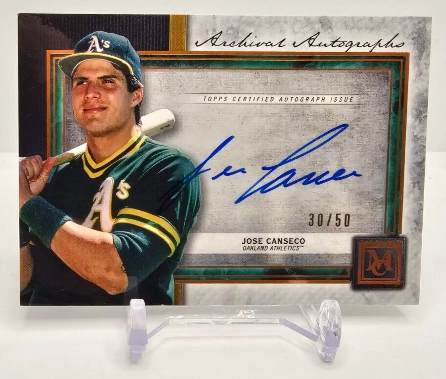 Jose Canseco 2020 Topps Museum Collection Archival Autographs Auto Copper /50